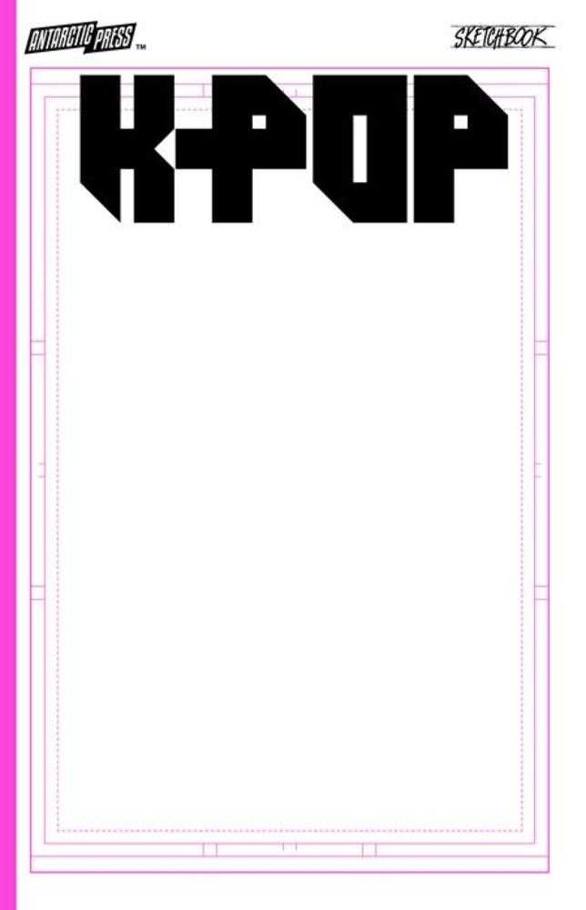 K Pop Sketchbook (One Shot) Glitter Pink - Cadets Toys & Comics