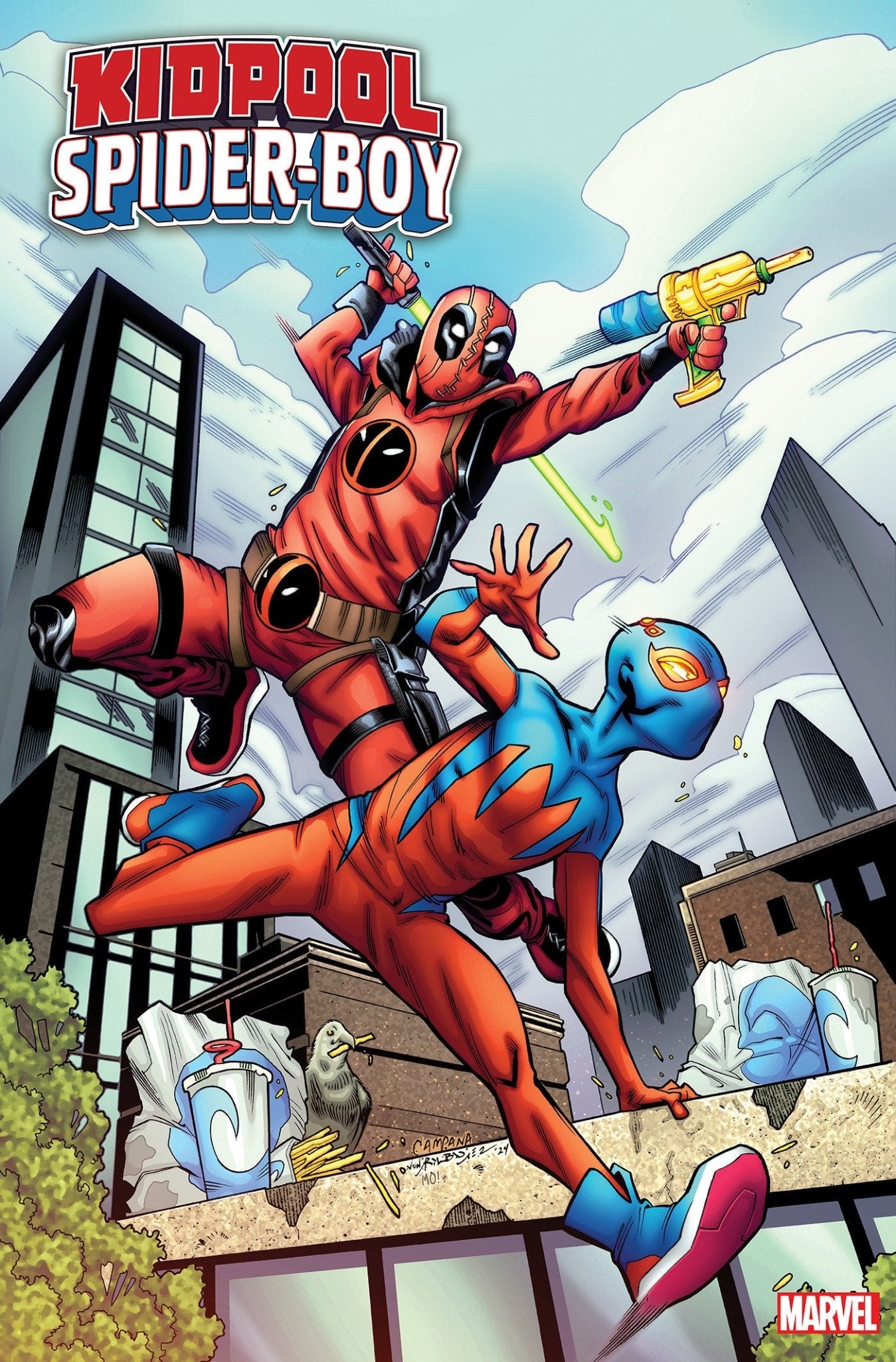 Kidpool/Spider - Boy 1 Chris Campana Variant - Cadets Toys & Comics