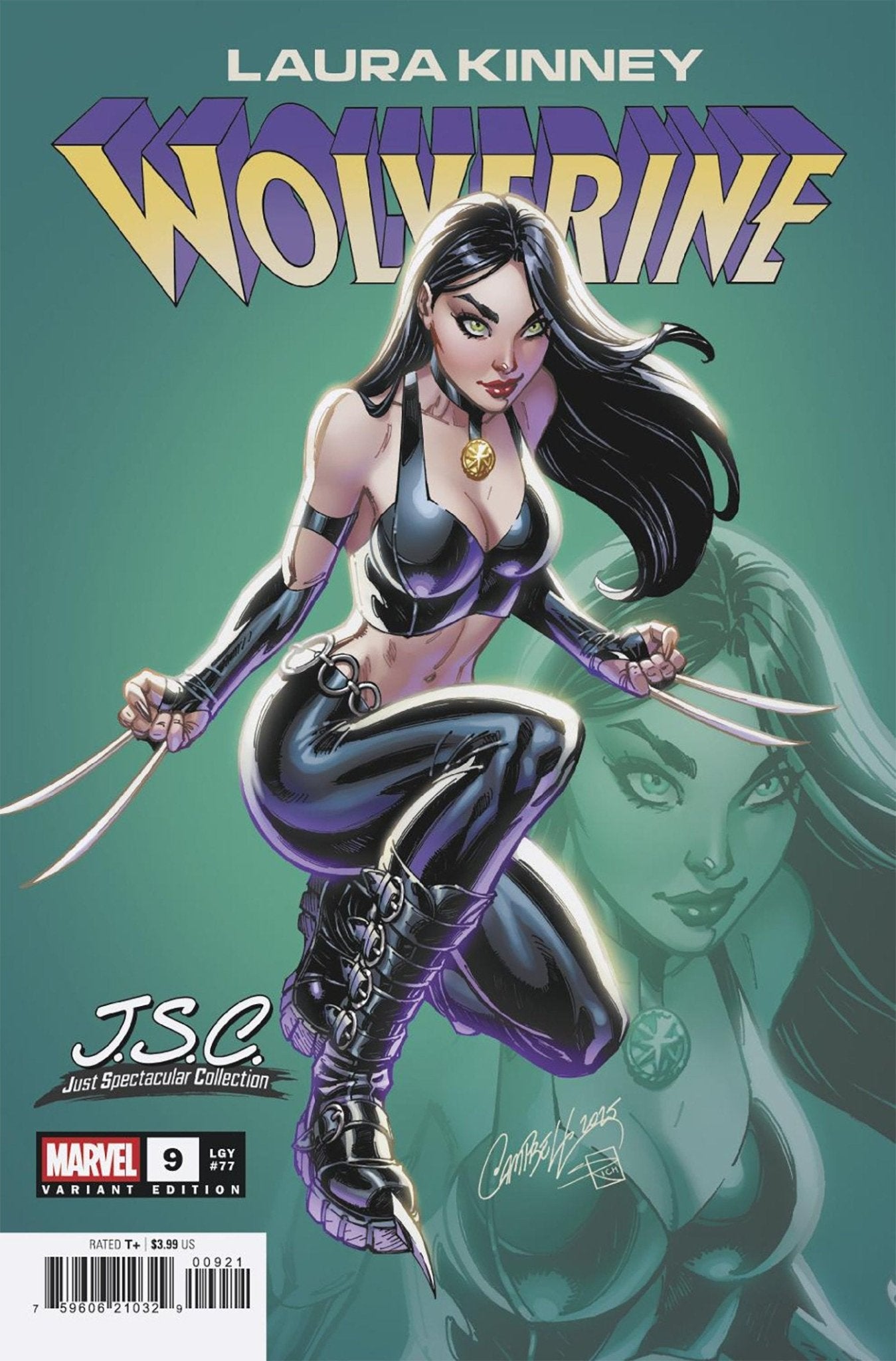 Laura Kinney: Wolverine #9 J. Scott Campbell Colección Just Spectacular Variant