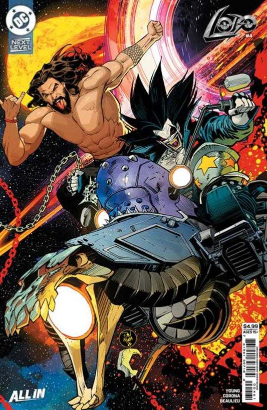 Lobo 4 Cover F Dan Mora Jason Momoa Cameo Card Stock Variant - Cadets Toys & Comics