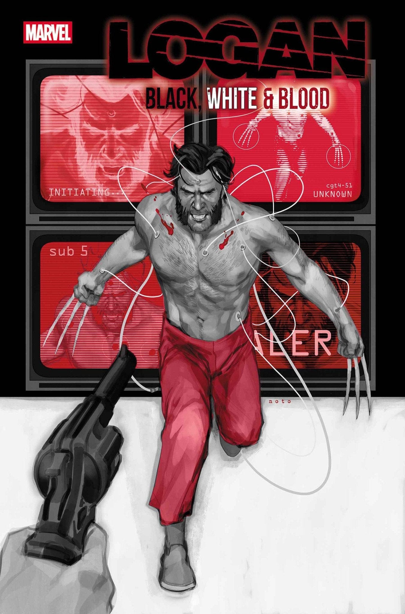 Logan: Black, White & Blood 3 Phil Noto Variant - Cadets Toys & Comics