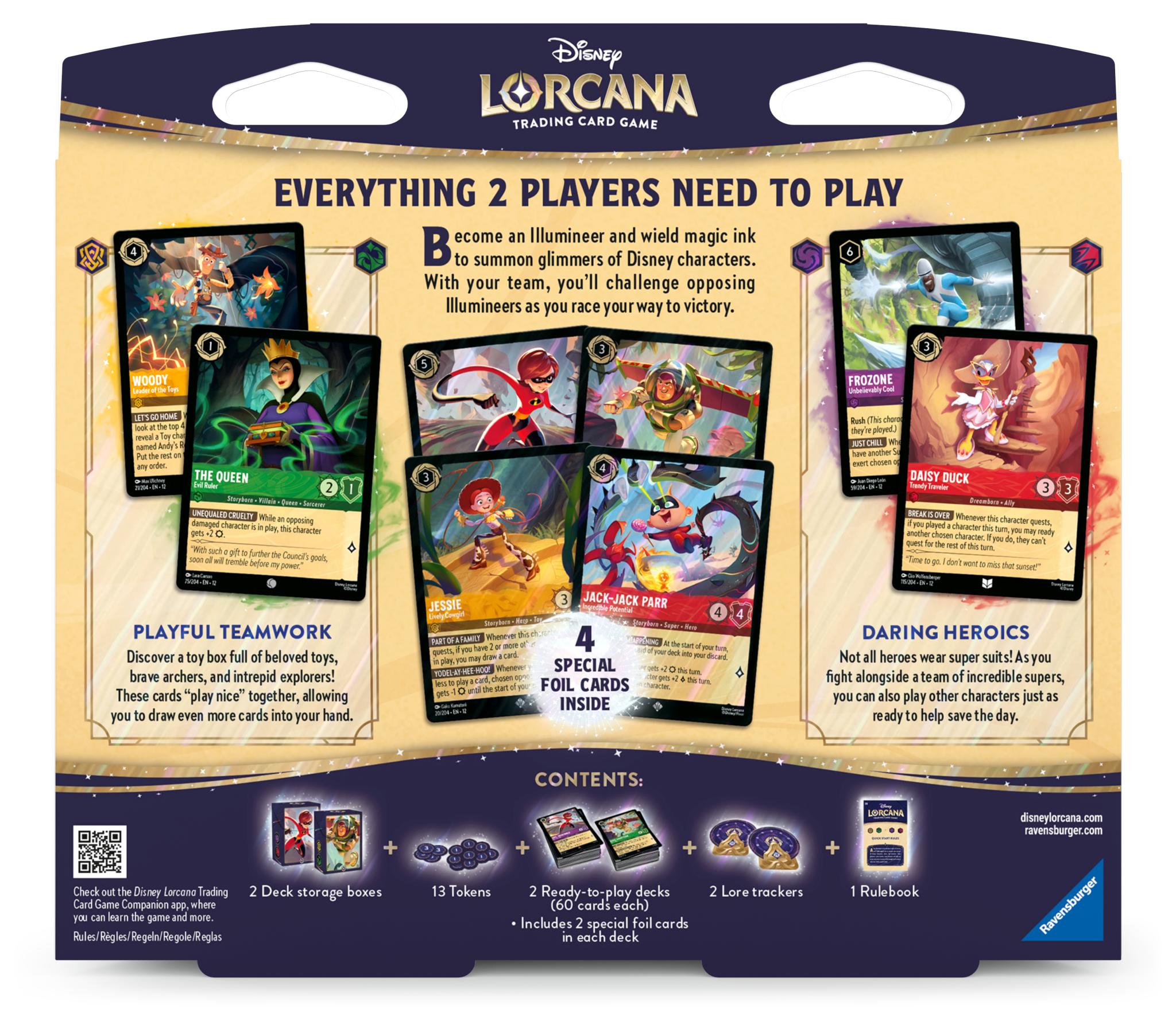 Lorcana TCG: 2 - Player Deck Display - Elastigirl & Buzz Lightyear - Cadets Toys & Comics