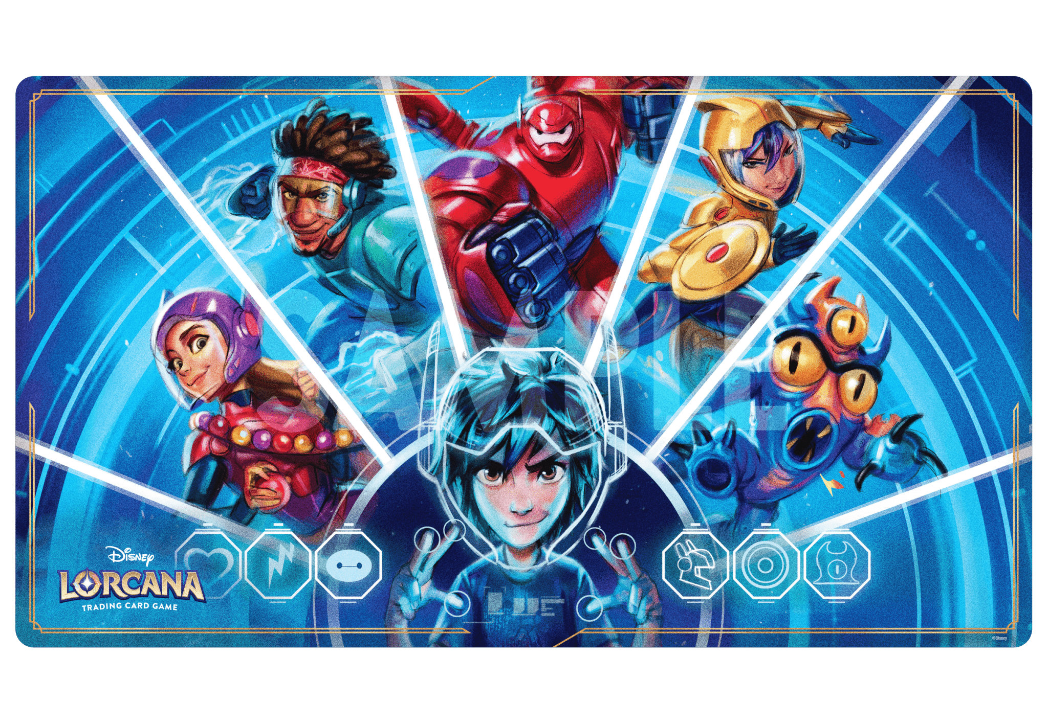 Lorcana TCG: Archazia's Island Playmat - Big Hero 6 We Could Be Immortals - Cadets Toys & Comics