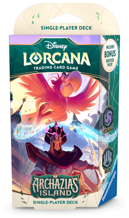 Lorcana TCG: Archazia's Island Starter Deck - Amethyst & Steel - Cadets Toys & Comics