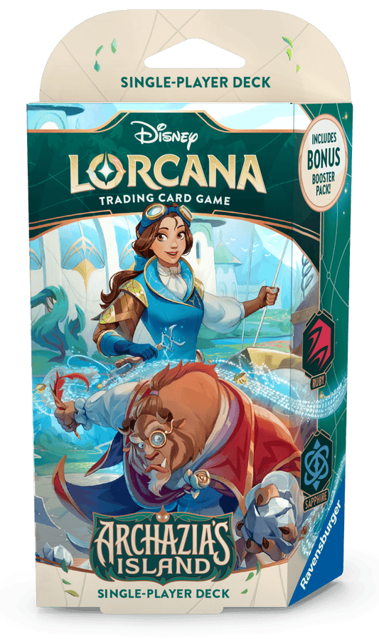 Lorcana TCG: Archazia's Island Starter Deck - Ruby & Sapphire - Cadets Toys & Comics