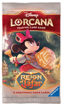 Lorcana TCG: Paquetes de refuerzo de El reinado de Jafar