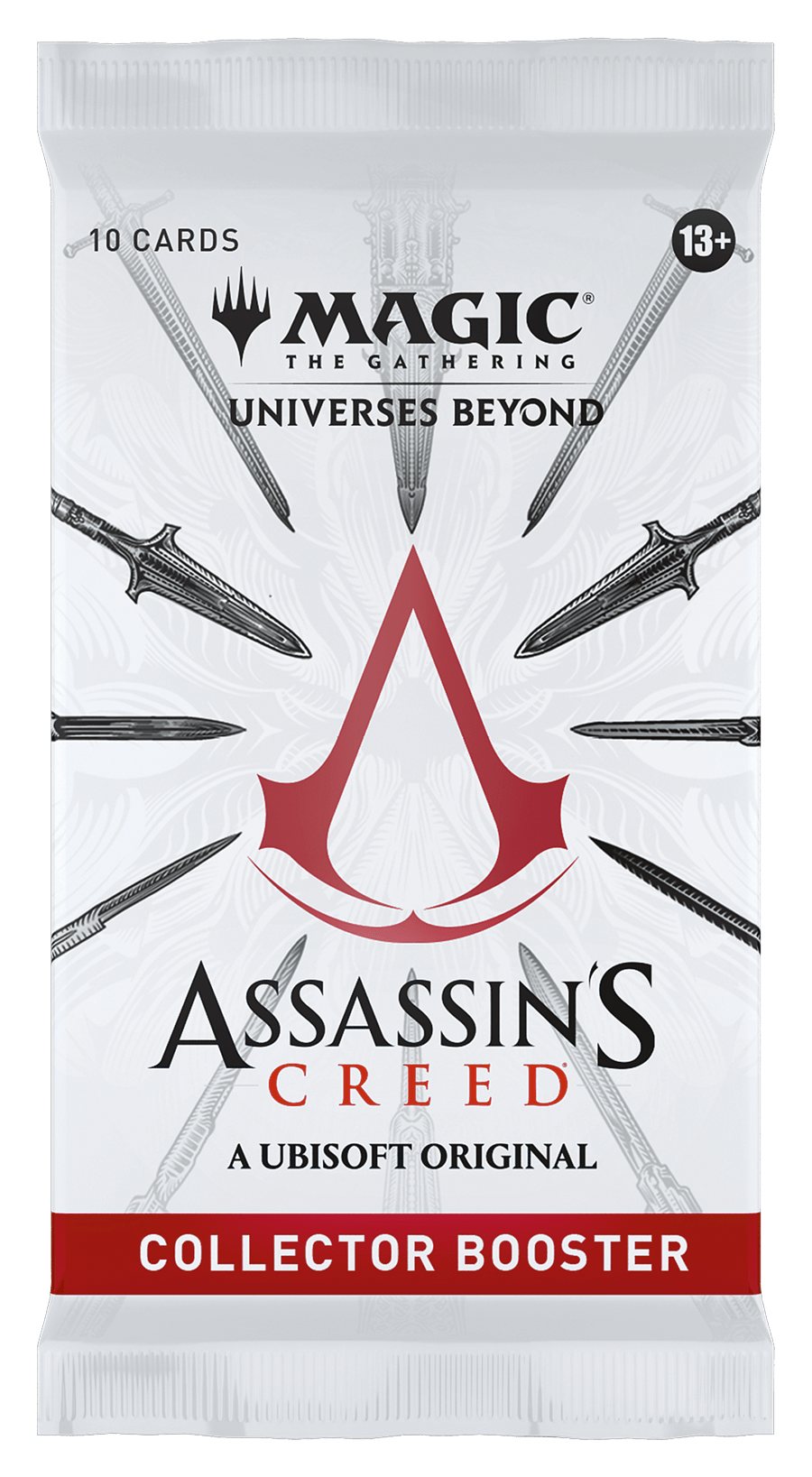 Magic: The Gathering Universes Beyond Assassin's Creed Collector Booster pack.
