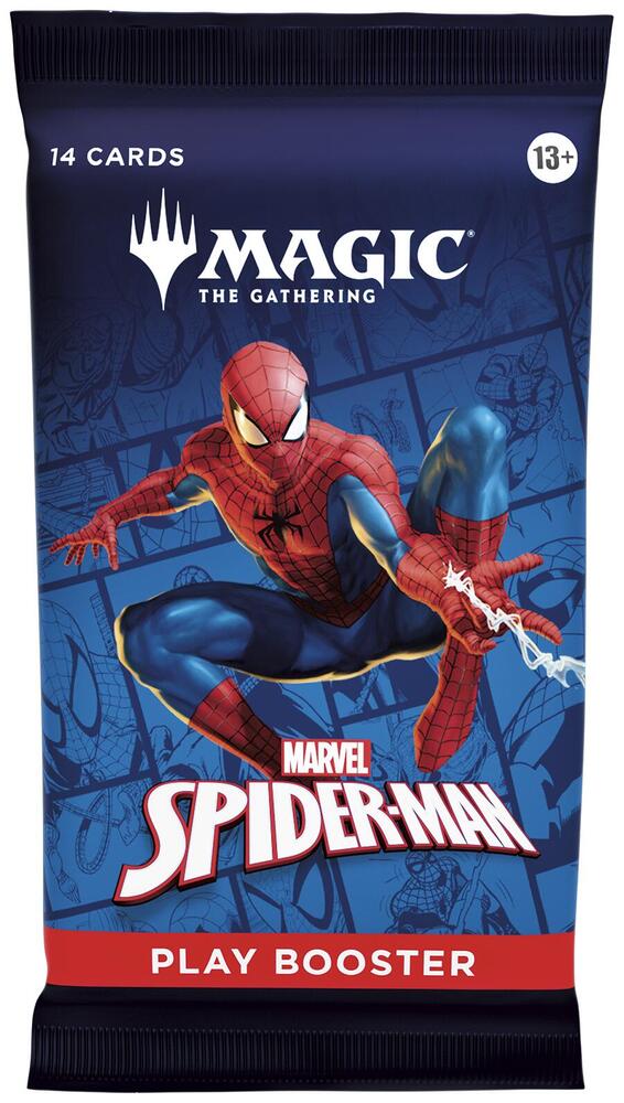 Magic: The Gathering - Paquete de refuerzo de juego de Spider-Man de Marvel 