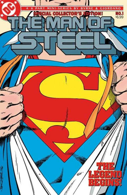 Man Of Steel 1 Facsimile Edition Cover C John Bryne Foil Variant - Cadets Toys & Comics