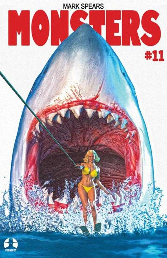 Mark Spears Monsters 11 Cover C Mark Spears Shark Week Jaws 2 Homage Variant - Cadets Toys & Comics