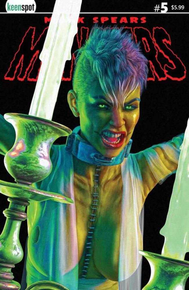 Portada B de Mark Spears Monsters #5: Variante con corte de pelo de Mark Spears