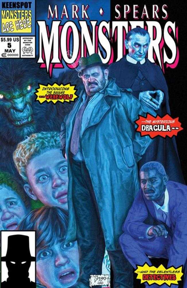 Mark Spears Monsters #5 Portada D Mark Spears Bolsa con tarjeta coleccionable New Mutants #98 Variante homenaje