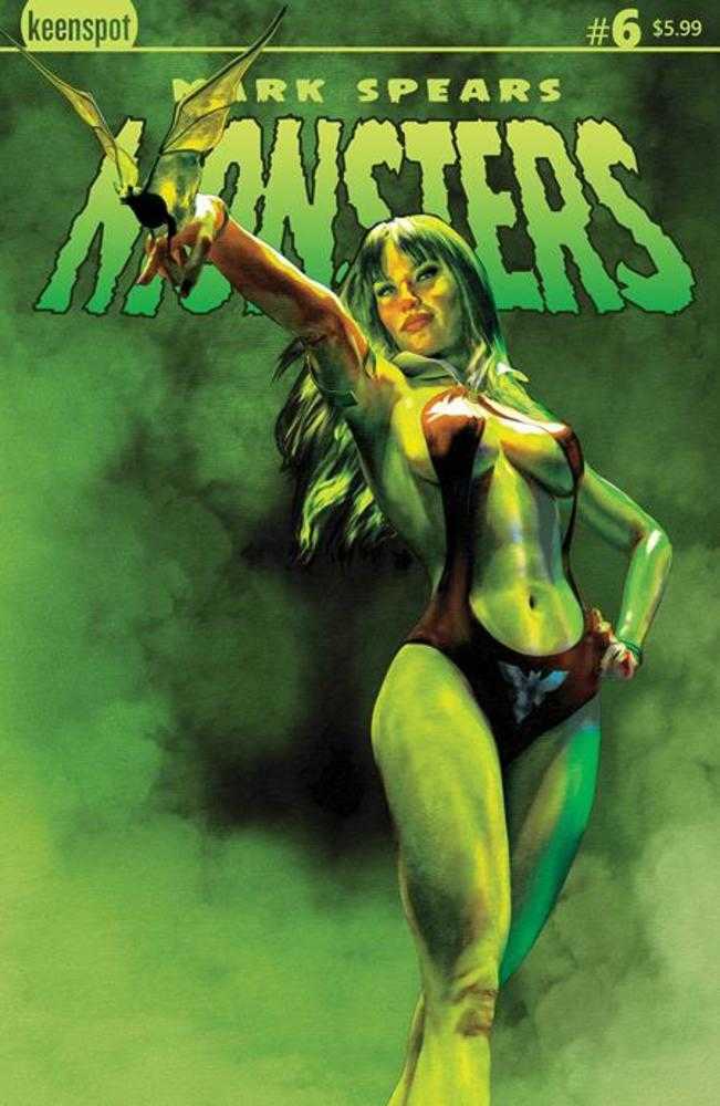 Portada C de Mark Spears Monsters #6, variante de Vampirella