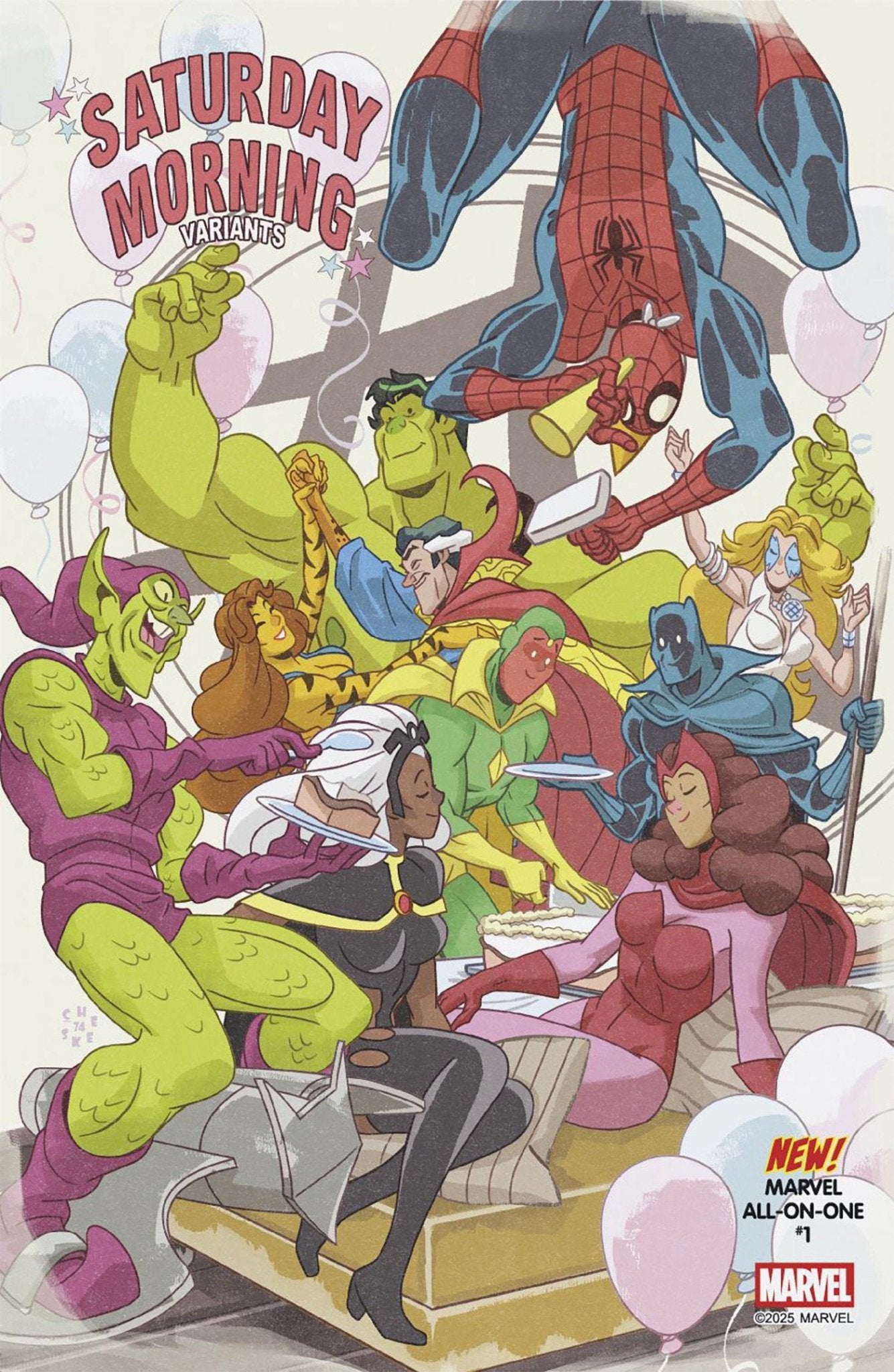 Marvel All-On-One #1 Sean Galloway Variante del sábado por la mañana