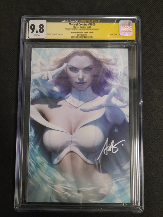 Marvel Comics 1000 (2019) Artgerm Virgin Variant CGC 9.8 - SIGNED! - Cadets Toys & Comics