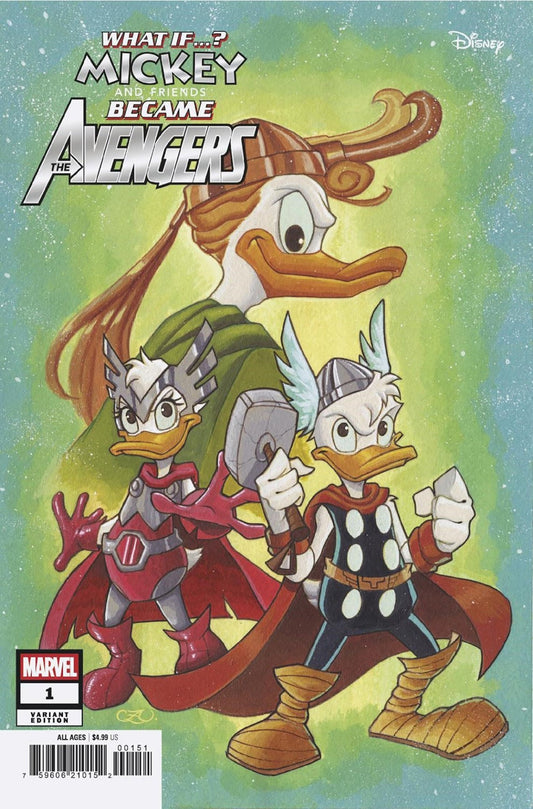 Marvel & Disney: What If...? Mickey & Friends Became The Avengers 1 Chrissie Zu Llo Variant - Cadets Toys & Comics