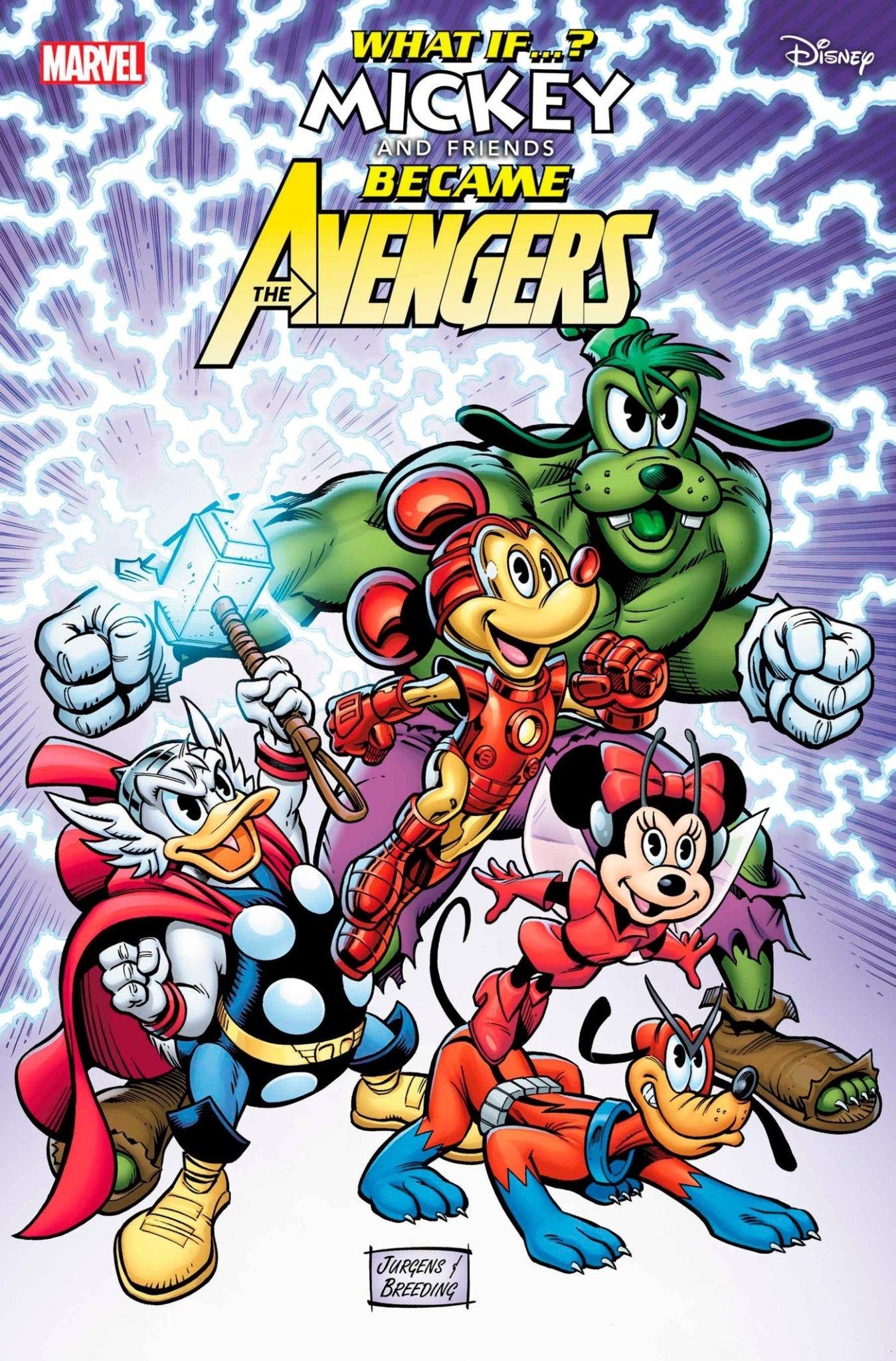 Marvel & Disney: What If...? Mickey & Friends Became The Avengers 1 Dan Jurgens Variant - Cadets Toys & Comics