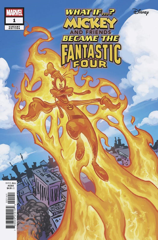 Marvel & Disney: What If...? Mickey & Friends Became The Fantastic Four 1 Skottie Young Variant - Cadets Toys & Comics