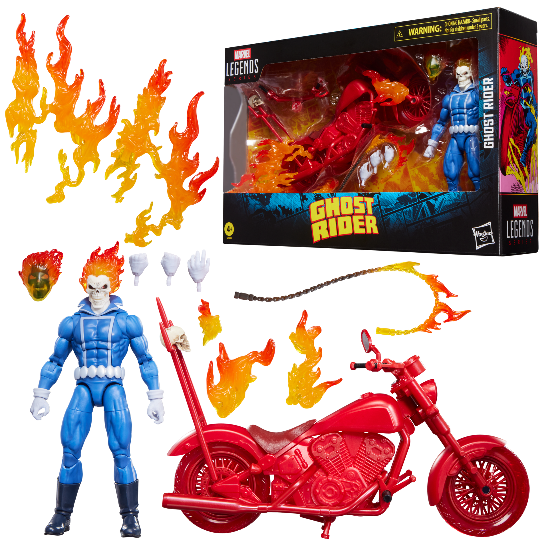 Marvel Legends Series Ghost Rider Johnny Blaze with Motorcycle - Cadets Toys & Comics