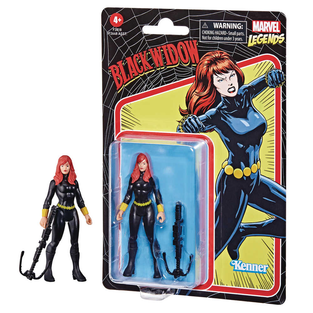 Marvel Retro Legends 3 - 3/4in Black Widow Action Figure - Cadets Toys & Comics