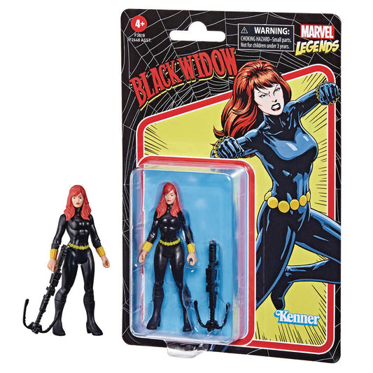 Marvel Retro Legends 3 - 3/4in Black Widow Action Figure - Cadets Toys & Comics