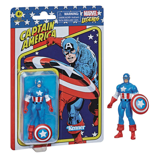 Marvel Retro Legends 3 - 3/4in Cpt America Rerun Action Figure - Cadets Toys & Comics