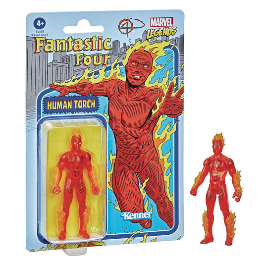 Marvel Retro Legends 3 - 3/4in Human Torch Action Figure - Cadets Toys & Comics