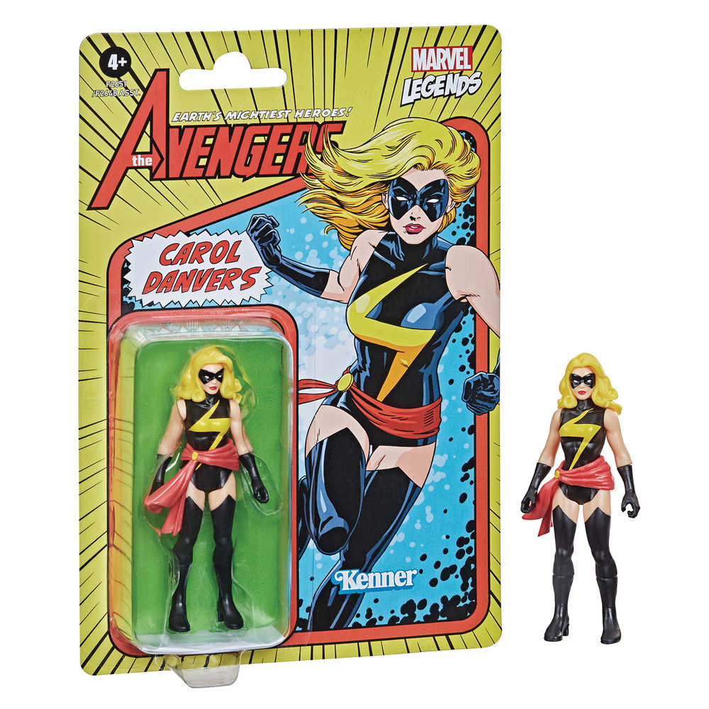 Marvel Retro Legends 3 - 3/4in Ms Marvel Action Figure - Cadets Toys & Comics