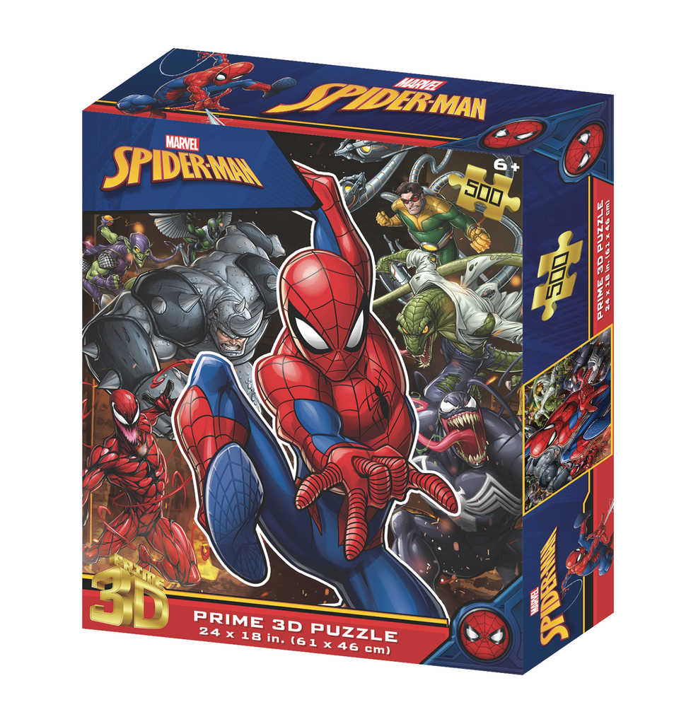 Marvel Spider - Man 500pc 3D Jigsaw Puzzle Villains - Cadets Toys & Comics