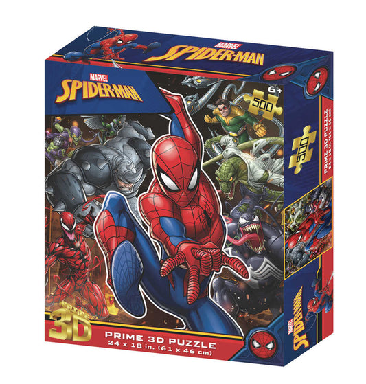 Marvel Spider - Man 500pc 3D Jigsaw Puzzle Villains - Cadets Toys & Comics