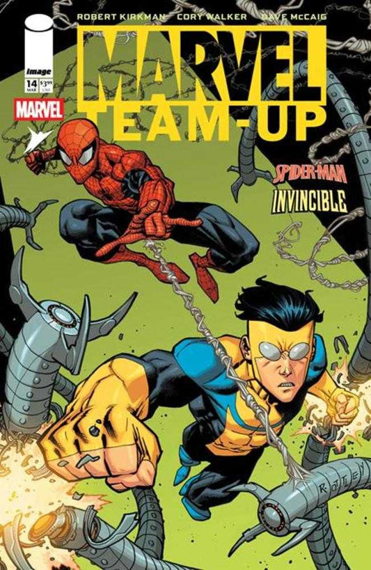 Marvel Teamup 14 Facsimile Edition Cover B Ryan Ottley & Dave Mccaig Variant - Cadets Toys & Comics