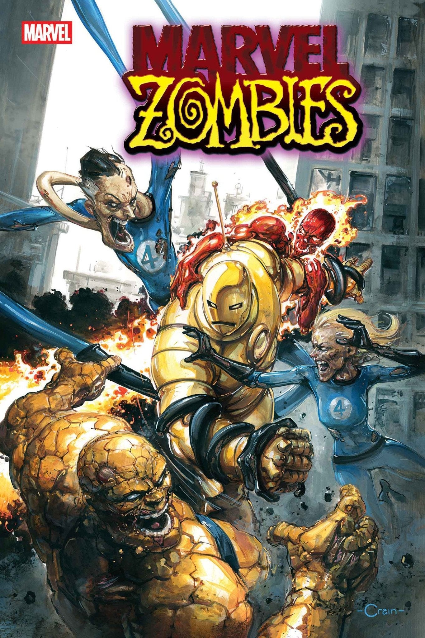 Marvel Zombies: Red Band #1 Variante de Clayton Crain [En bolsa de polietileno]