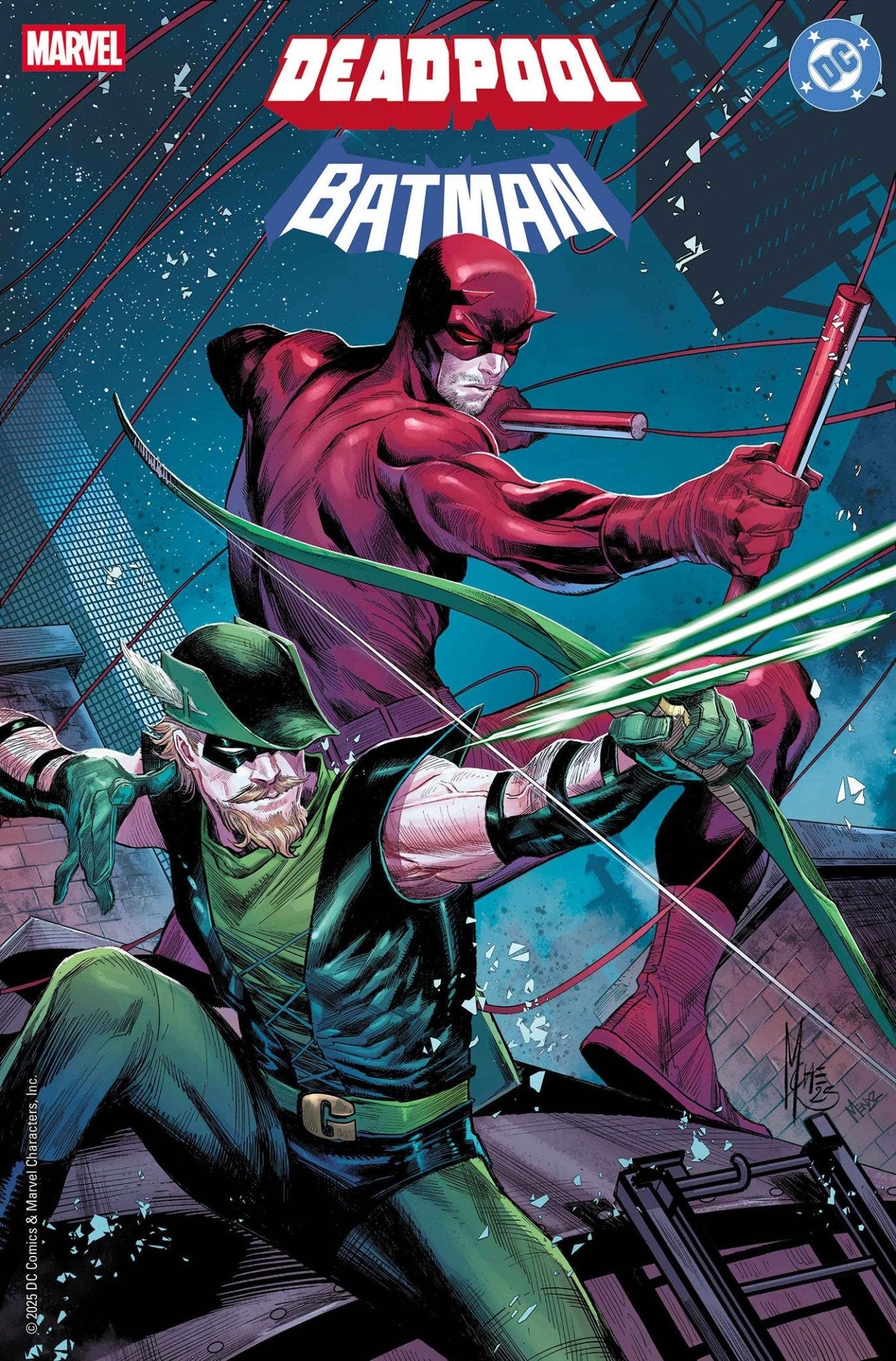 Marvel/DC: Deadpool/Batman #1 Variante de Marco Checchetto