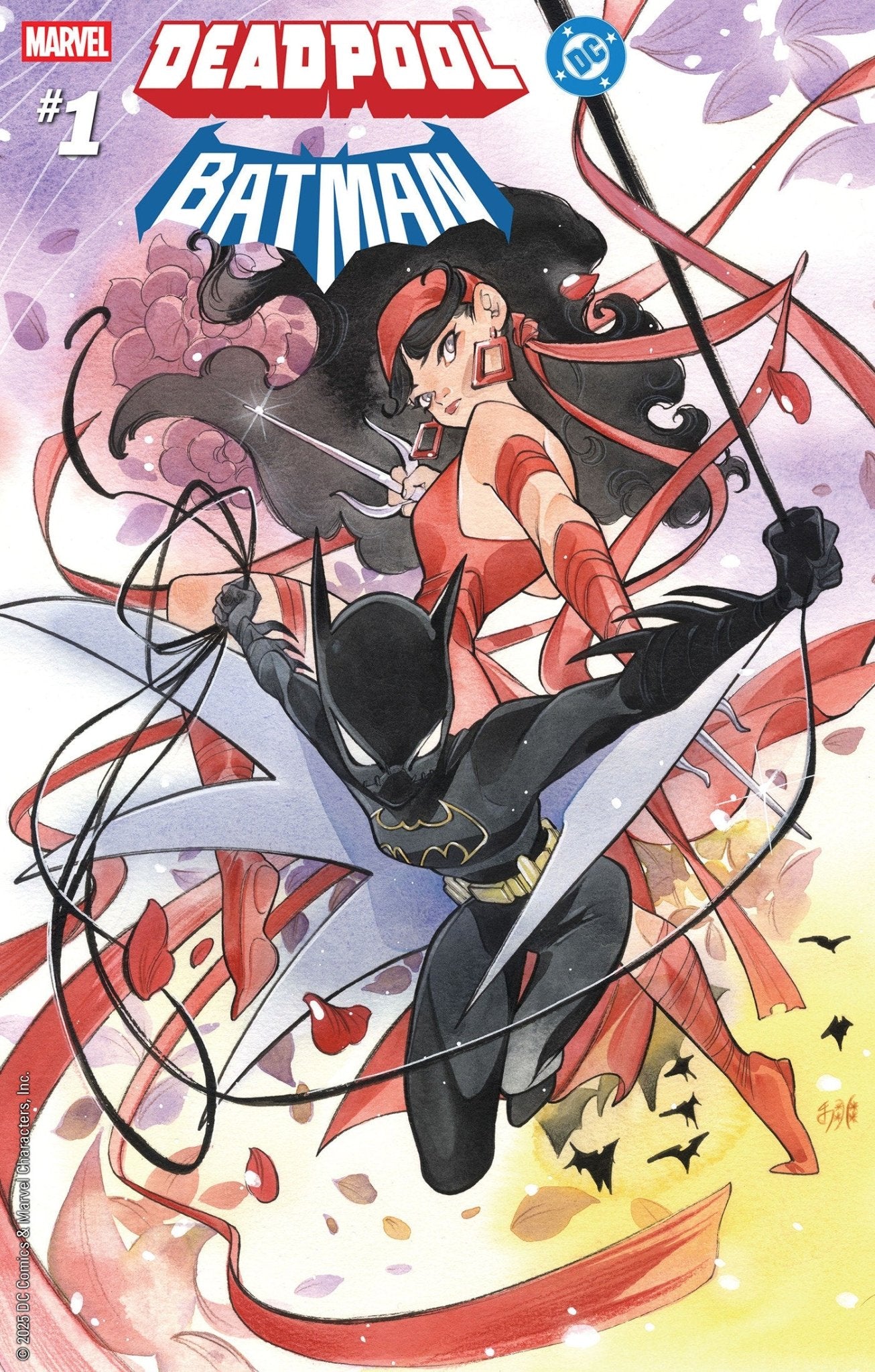 Marvel/DC: Deadpool/Batman #1 Variante de Peach Momoko