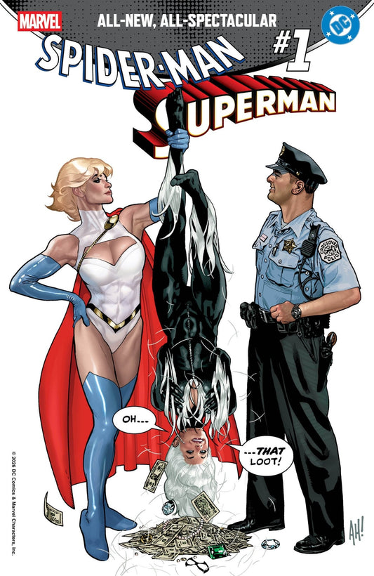 Marvel/DC: Spider - Man/Superman 1 Adam Hughes Variant - Cadets Toys & Comics