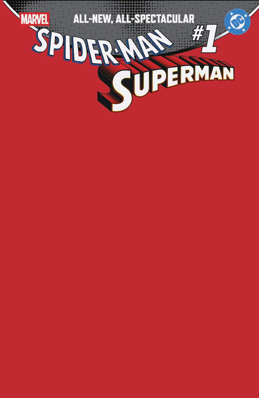 Marvel/DC: Spider - Man/Superman 1 Blank Cover Variant - Cadets Toys & Comics