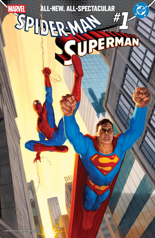 Marvel/DC: Spider - Man/Superman 1 E.M. Gist Variant - Cadets Toys & Comics