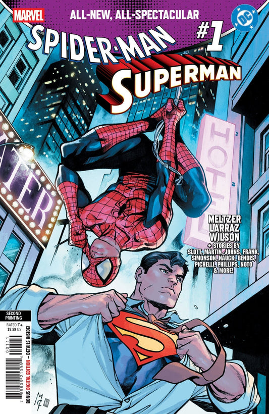 Marvel/DC: Spider - Man/Superman 1 Martin Coccolo 2nd Printing Variant - Cadets Toys & Comics
