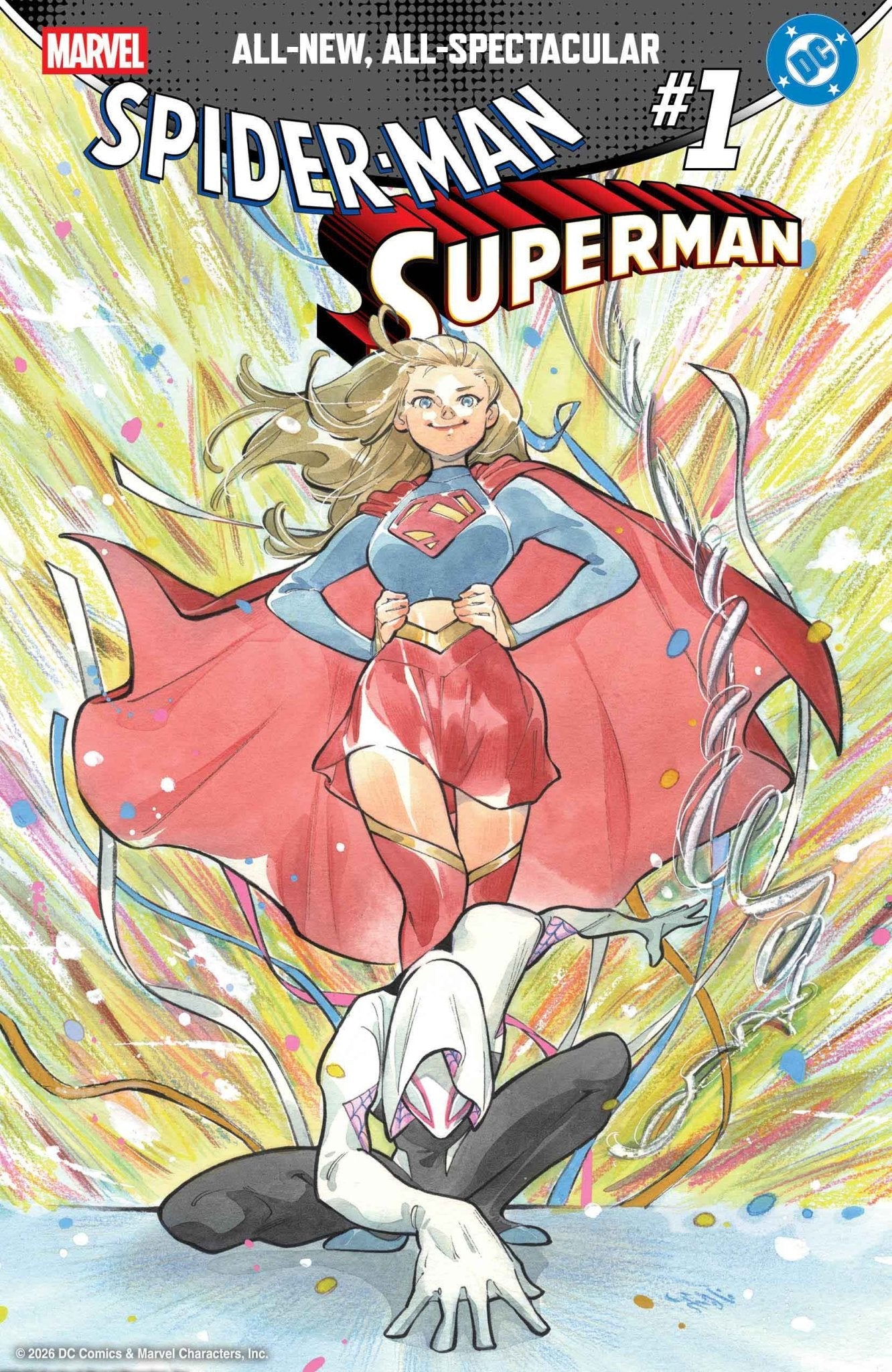 Marvel/DC: Spider - Man/Superman 1 Peach Momoko Variant - Cadets Toys & Comics