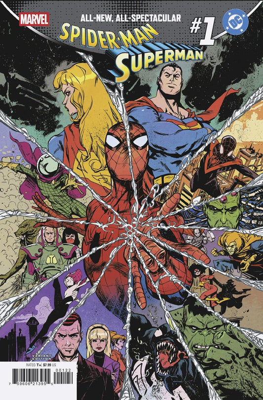 Marvel/DC: Spider - Man/Superman 1 Sanford Greene Homage Variant - Cadets Toys & Comics