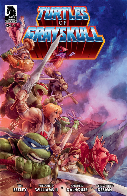 Masters Of Universe Teenage Mutant Ninja Turtles Turtles Of Grayskull 4 Cover C Penic - Cadets Toys & Comics