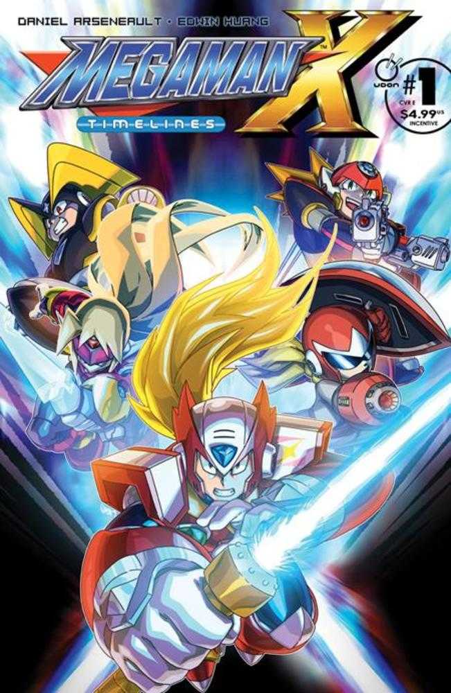 Mega Man X Timelines #1 (Número Único) Portada E Inc 1:5 Variante de Jeffrey Chamba Cruz. Publicado anteriormente el 5/5/2025.
