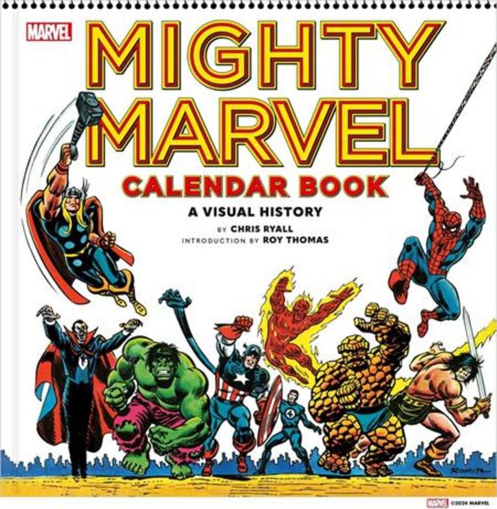 Mighty Marvel Calendar Book Hardcover A Visual History - Cadets Toys & Comics