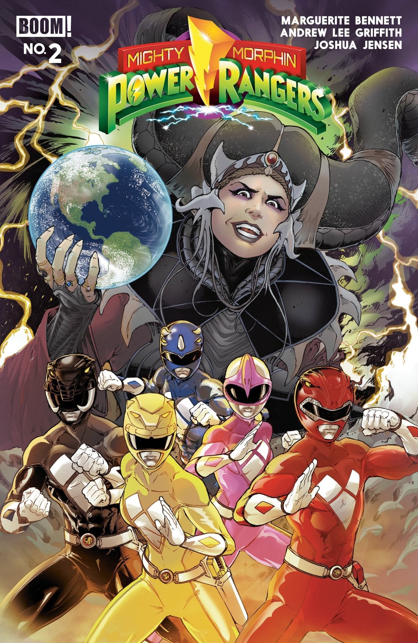 Mighty Morphin Power Rangers (2026) 2 B Variant (Dressed, Griffith) - Cadets Toys & Comics