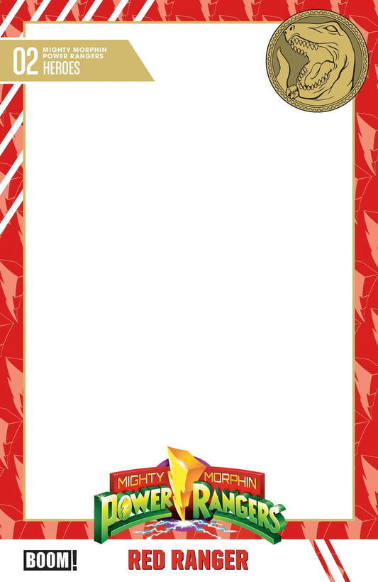 Mighty Morphin Power Rangers (2026) 2 D Trading Card Blank Sketch Variant - Cadets Toys & Comics