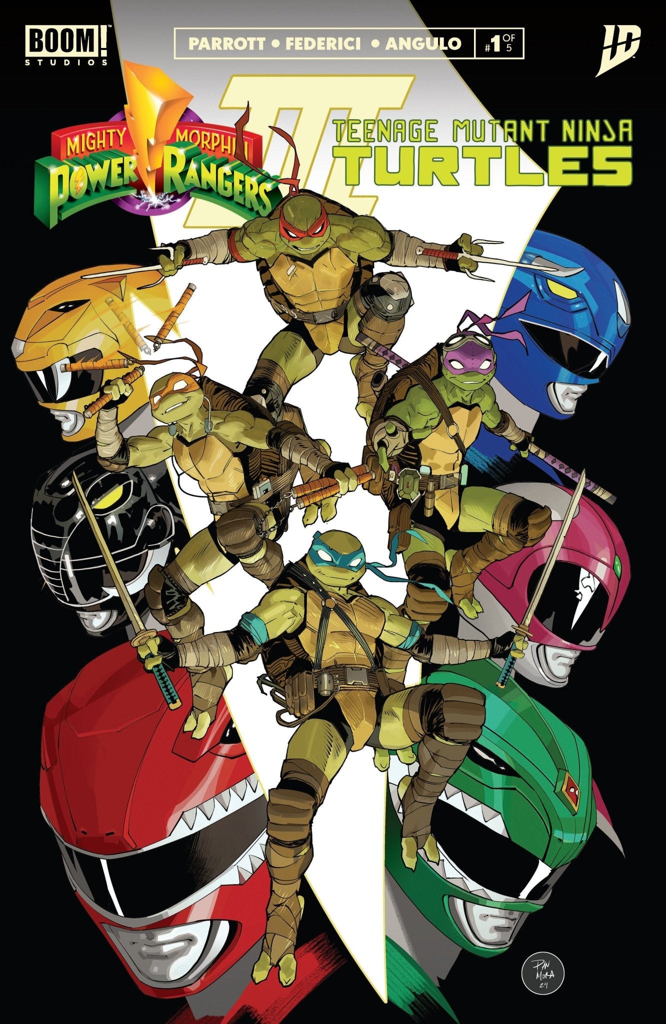 Mighty Morphin Power Rangers/ Tortugas Ninja Adolescentes Mutantes III #1 Variante B (Vestidos, Mora)