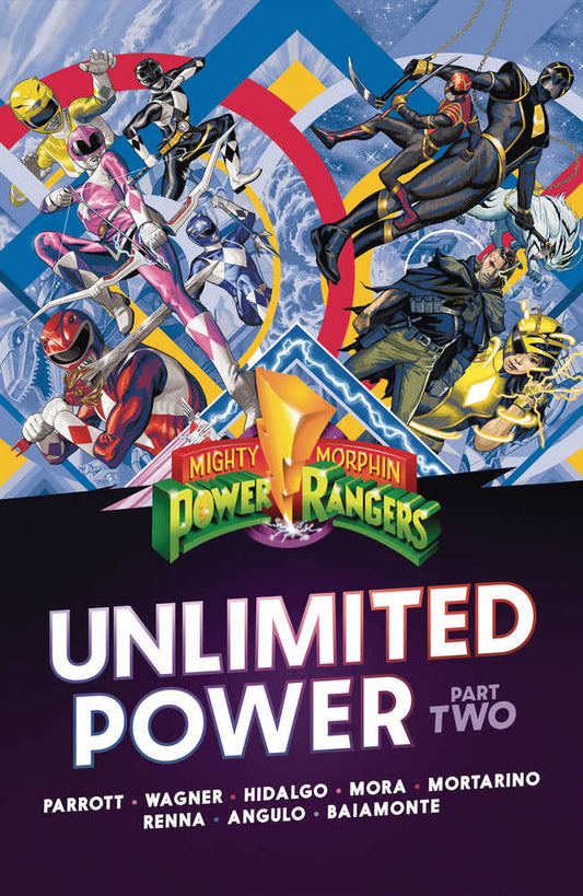 Comic book cover featuring the Mighty Morphin Power Rangers.