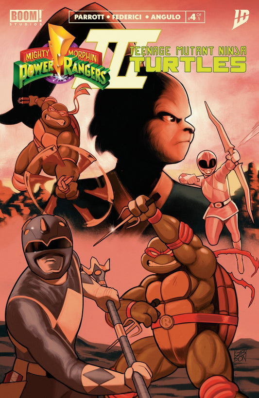 Mighty Morphin Power Rangers/Teenage Mutant Ninja Turtles III 4 J Foc Reveal Variant (Dressed, Gibson) - Cadets Toys & Comics