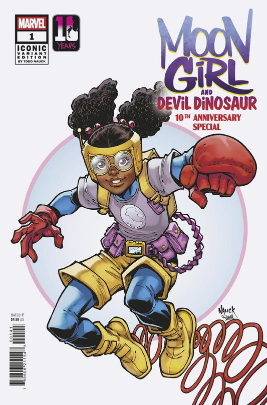 Moon Girl & Devil Dinosaur 10th Anniversary Special 1 Todd Nauck Iconic Variant - Cadets Toys & Comics