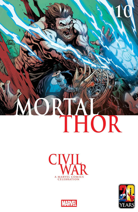 Mortal Thor 10 Ryan Stegman Civil War Celebration Variant - Cadets Toys & Comics